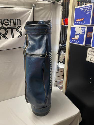 Used Macgregor Vintage Mens Cart Bag Navy Blue 11490-c000261426
