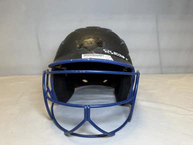 Used Boombah Bbh2sp-sr 7 - 7 3 4 Batting Helmet W Mask Black One Size 11490-s000259254