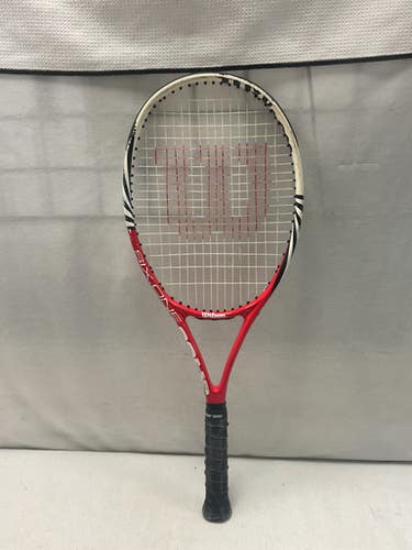 Used Wilson Six.one Comp Adult Tennis Racquet Red 4 1 2" 11490-s000259961