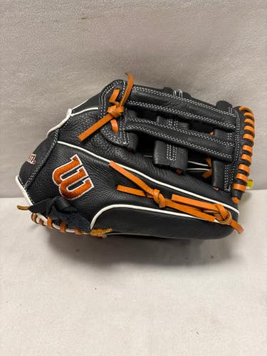 Used Wilson A550 Bb Sb Glove Rh Throw Black 12" 11490-s000262646