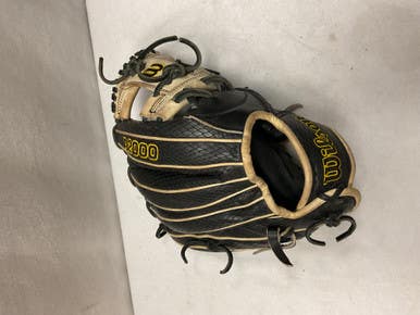 Used Wilson A2000 Bb Sb Glove Rh Throw Black 11 3 4" 11490-s000270727