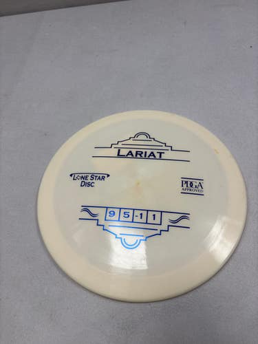 Used Lone Star Disc Lariat Disc Golf Driver White 11490-s000270860