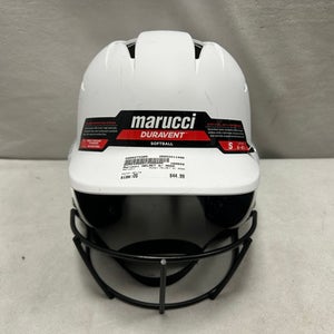 Used Marucci Helmet W Mask Batting Helmet W Mask White One Size 11490-s000273305