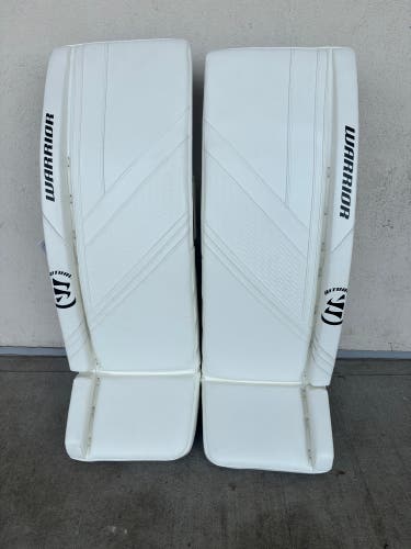 White 34" Senior Warrior Ritual G6 E+ Goalie Leg Pads (New)
