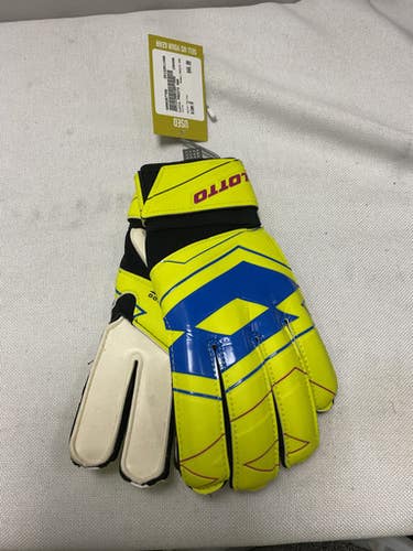 Used Lotto Presto 500 Soccer Goalie Gloves Yellow 8 11490-s000267706