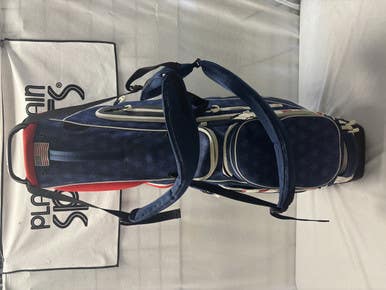 Used Taylormade Flextech 5 Way Stand Bag Mens Stand Bag Navy Blue 11490-s000265959