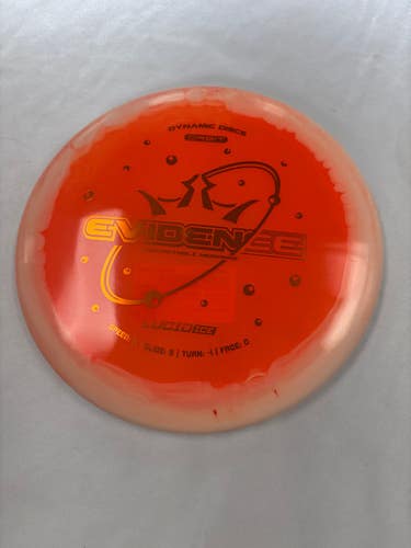 Used Dynamic Discs Orbit Lucid Ice Evidence Disc Golf Driver Orange 11490-s000268625