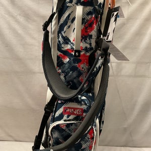Used Ping Hoofer Mens Stand Bag Red 11490-s000272823
