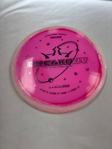 Used Dynamic Discs Orbit Lucid Ice Breakout Disc Golf Driver Pink 11490-s000268599