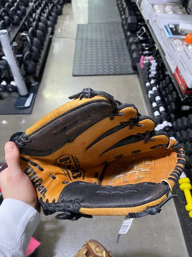 Used Wilson Softball Esb Bb Sb Glove Lh Throw Brown 13" 11605-s000210573