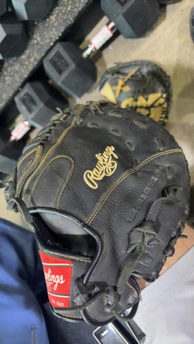 Used Rawlings Re Bb Sb First Base Lh Throw Black 12 1 2" 11605-s000203827