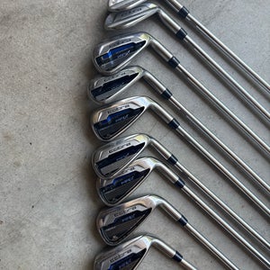 Men's 2016 Cobra Max Right Handed Iron Set Regular Flex (9 Clubs) #4 - #9, PW, GW, SW (Used)