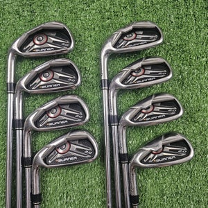 Taylormade Burner 2.0 Iron Set 4-PW AW (GW) 85g Stiff Flex Steel Left LH