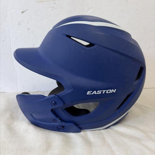 Senior Size  7 1/8 - 7 1/2 Easton Elite X Baseball Helmet. Blue NOCSAE Certified