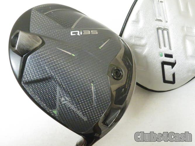 Taylormade Qi35 Driver 9 Fujikura Air Speeder 50-R Regular +Cover .. CLEAN