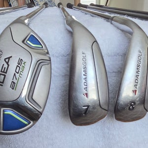 Adams Idea A7 OS Max Hybrid Iron Set (5H, 6H, 7 Iron-PW, 6 clubs) RH; Graphite Shafts