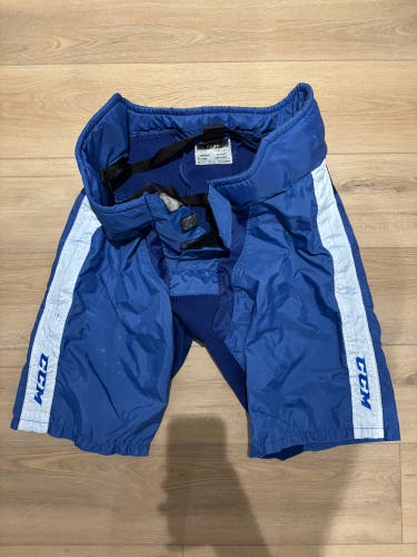 Blue Large CCM PP90 Pant Shell Toronto Maple Leafs/Toronto Marlies NHL/AHL Pro Stock (Used)