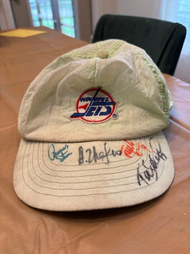 Autographed Youth Winnipeg Jets Hat