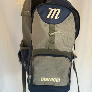 Marucci Team Bat Pack Backpack | Navy/Gray | Baseball Bat Bag