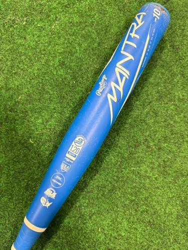 Blue 2023 Rawlings Mantra Composite Bat (-10) Composite 21 oz 31" (Used)