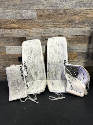 White 32" Senior Bauer Supreme Shadow Goalie Full Set Regular (Used)