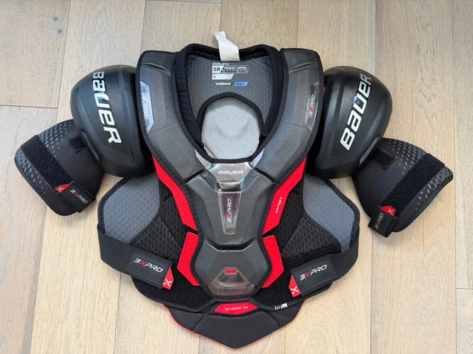BAUER VAPOR 3X PRO HOCKEY SHOULDER PADS - SENIOR MEDIUM (USED)