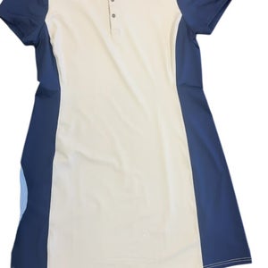 RLX Ralph Lauren Golf Polo Dress SS Elite Jersey Navy/White New With Tags Large