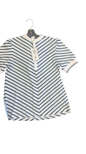 Daily Sports Women's Chevron Stripe Golf Polo Navy/White New With Tags Size L-New
