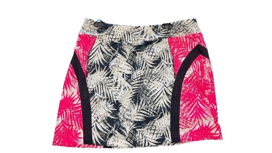Tail Golf Skort Tropical Pineapple Print Pink/Navy New Size L