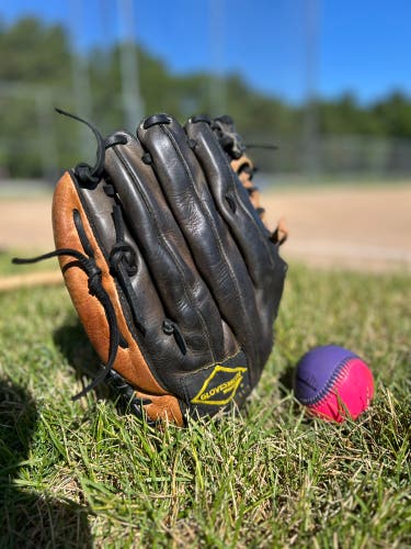 Vintage Glovesmith USA Custom G8 12" Trapeze Glove - Rawlings PRO12TC Spec - Black/Tan