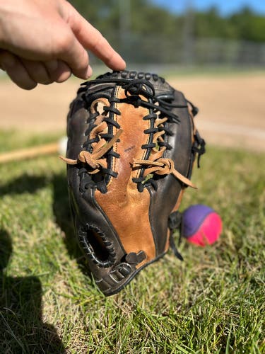 Vintage Glovesmith USA Custom G8 12" Trapeze Glove - Rawlings PRO12TC Spec - Black/Tan