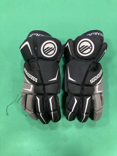 Black Maverik Charger Lacrosse Gloves (Used)