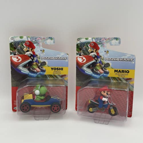 Yoshi + Mario World of Nintendo Mario Kart Racing Figure Jakks Pacific 2023 NEW