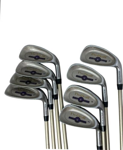 Women's Wilson Pro Staff Right Handed Iron Set Ladies Flex Graphite Shaft (Used)