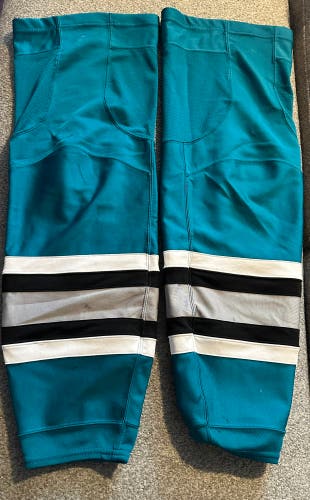 Game Used Heritage Sharks Socks #39 Logan Couture Size XL
