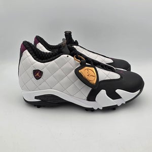 Nike Air Jordan 14 Retro Golf NRG 'Bordeaux' White Black IB1828-100 Men's Sz 8.5