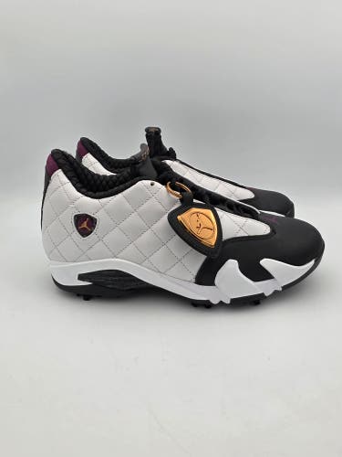 Nike Air Jordan 14 Retro Golf NRG 'Bordeaux' White Black IB1828-100 Men's Sz 8.5