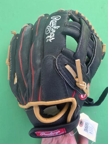 Black Rawlings Highlight Series RH Outfield Baseball Glove 11.5"