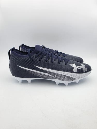 Under Armour Blur Football Cleats Navy Men's Size 10.5 6006065-410