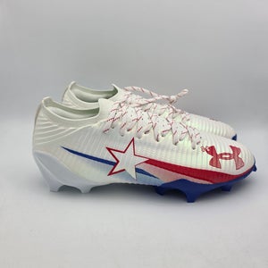 Under Armour Blur Pro Texas Mens Size 13 Red White Football Cleats 6005553-100
