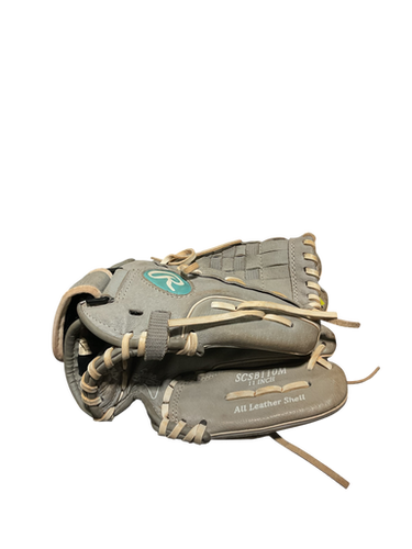 Used Rawlings Sure Catch Bb Sb Glove Rh Throw Grey 11" 11834-s000045672