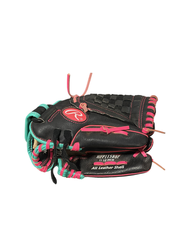 Used Rawlings Highlight Series Bb Sb Glove Rh Throw Black 11 1 2" 11834-s000045724