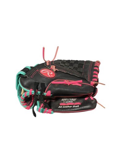 Used Rawlings Highlight Series Bb Sb Glove Rh Throw Black 11 1 2" 11834-s000045724