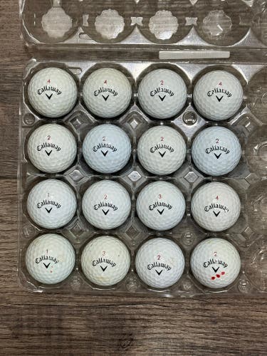 16 Chrome Soft Golf Balls - 5A/4A Condition
