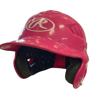 Used Rawlings Batting Helmet W Mask Pink Md 11859-s000025044