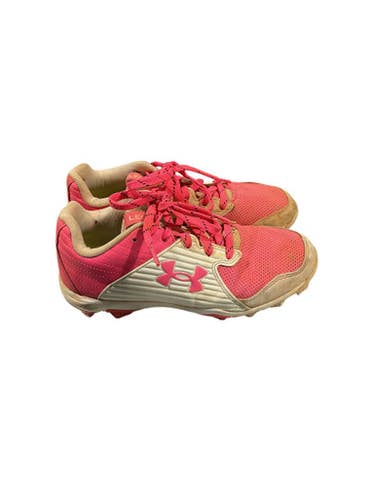 Used Under Armour Sb Leadoff Cleat Bb Sb Cleats Pink Junior 04 11834-s000044142