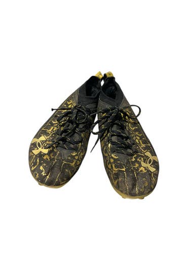 Used Under Armour Adult Fb Cleats Black And Gold Senior 10 11834-s000044407