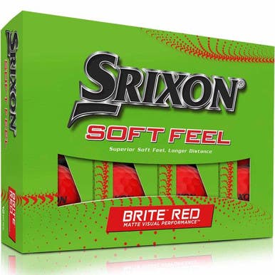New Srixon Soft Feel 12 Pack - Golf Balls Red 11859-cle4907913335228