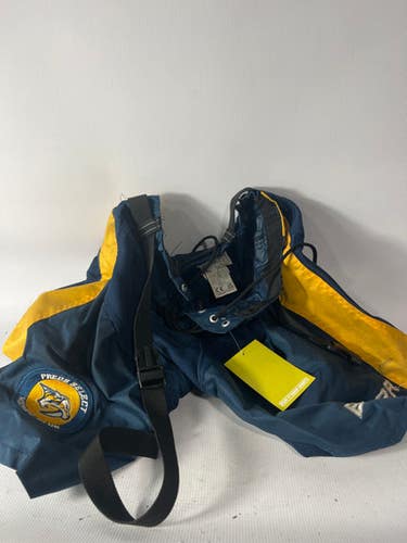 Used Bauer Bauer Blu Ylw Girdle 10" Hockey Shin Guards 11834-s000012310