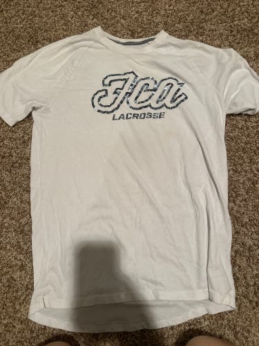 FCA Lacrosse silver foil White Small Men's Under Armour Shirt (Used)
